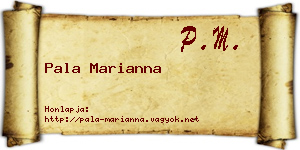 Pala Marianna névjegykártya